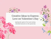 Pink Flower Valentines Day Presentation - Seite 1