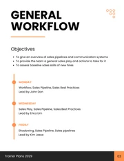 White Orange And Black Clean Minimalist Corporate Training Plans - Page 4
