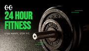 Black Simple Photo Fitness Business Card - Seite 1