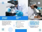 Simple Blue Medical Tri-fold Brochure - Page 1