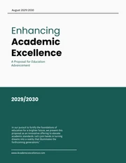Green And White Modern Minimalist Academic Proposal - Page 1