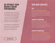 Vibrant Consulting Business Bi Fold Brochure - page 2