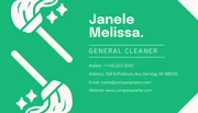 Green And White Simple Cleaning Services Business Card - Page 2