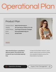 Modern Clean Orange Operational Plan - Page 2