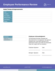 Template for Employee Performance Review - Venngage