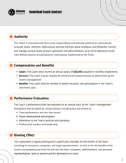 Basketball Coach Contract Template - page 2