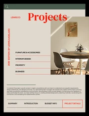 Cream And Orange Interior Professional Proposal - Page 3