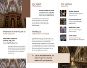 Brown Elegant Church Trifold Brochure - Page 2