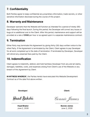 Website Development Contract Template Free - Pagina 3