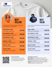 Custom T-Shirt Price List Template - Página 2