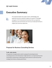 Business Strategy Optimization Consultant Proposal - page 2