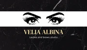 Black And White Modern Marble Lash Business Card - Seite 1
