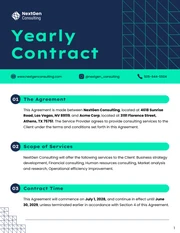 Yearly Contract Template - صفحة 1