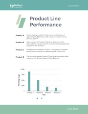 Turqoise And White Minimalist Sales Report - Page 2