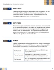 Construction Contract Template - Seite 2