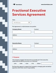 Fractional Executive Contract Template - Seite 1