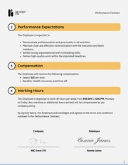 Performance Contract Template - صفحة 2