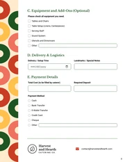 Catering Order Form Template - Seite 3