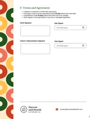 Catering Order Form Template - Seite 4