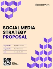 Social Media Strategy Proposal - Page 1
