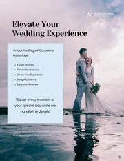 Elegance Simple Modern Wedding Pricing Proposal - Page 5