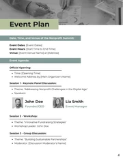 Green Modern Minimalist Nonprofit Conference Proposal - Page 4