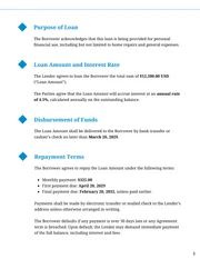 Money Loan Contract Template Free - Seite 2