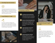 Black gold Minimalis Modern Elegant Tri-fold Legal Brochure - Page 2