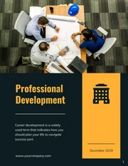 Black And Yellow Classic Modern Professional Development Plans - Page 1
