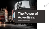 Modern Black Advertising Presentations - Página 1