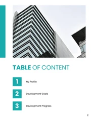 Teal And White Classy Modern Corporate Professional Development Plans - Page 2
