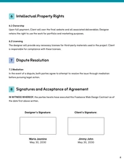 Website Design Contract Template - Pagina 4