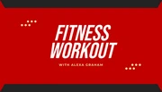 Red And Dark Grey Professional Fitness Business Card - Page 1