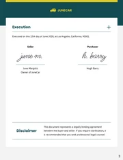 Vehicle Sale Contract Template - Page 3