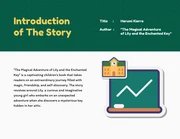Blue and Green Book Report Education Presentations - Page 2