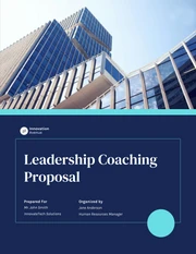 Leadership Coaching Proposal - Page 1