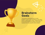 Yellow And Navy Playful Cheerful Aesthetic Business Brainstorm Presentation - Seite 2
