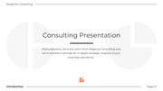 Black And White Clean Consulting Presentation - Seite 1