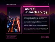 Purple and Magenta Retrowave Renewable Energy Cool Presentation - Page 5