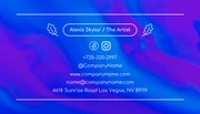 Blue Gradient Modern Aesthetic Make-Up Artist Business Card - Page 2