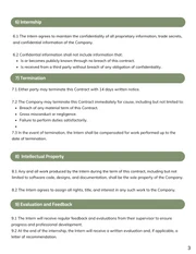 Paid Internship Contract Template - Seite 3