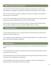 Paid Internship Contract Template - Page 4