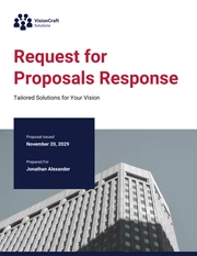 Request for Proposals Response - Page 1