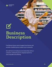 Dark Blue And Green Small Business Plan - Page 2
