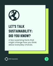 Educational Sustainability Fun Facts Carousel Template - Pagina 1