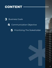 Blue And White Modern Professional Corporate Communication Plans - Page 2