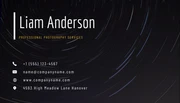 Black Minimalist Professional Photo Services Business Card - Page 2