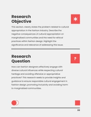 Simple Grey and Red Research Proposal - Page 3