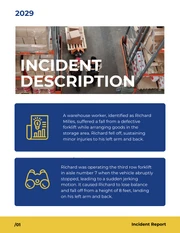 Yellow And Blue Incident Report - Page 2