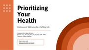 Simple Orange and White Health Presentation - Seite 1